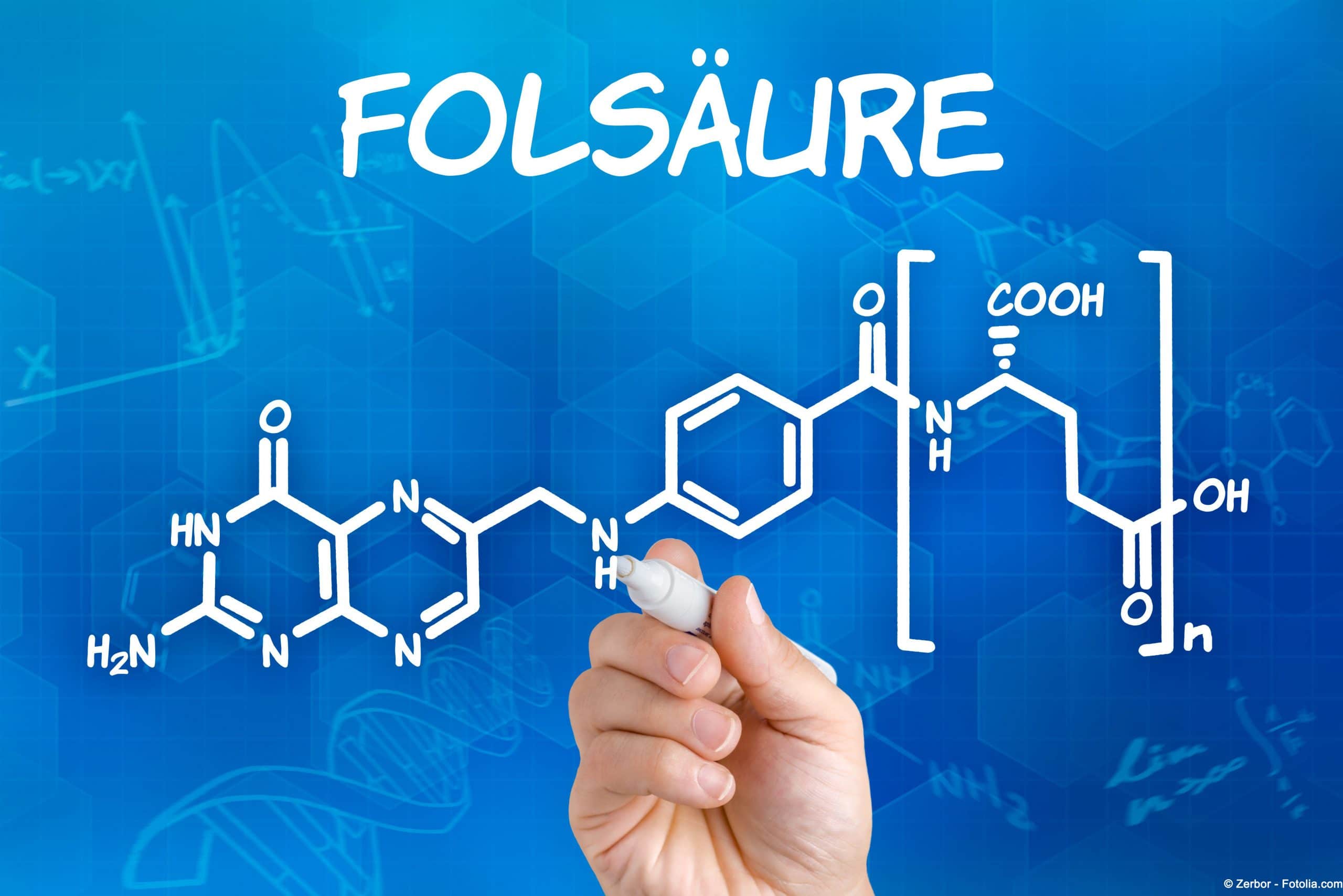 Strukturformel Folsäure